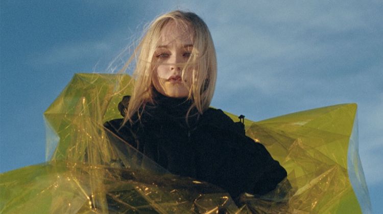 Jean Campbell Models Zara’s Sustainable Outerwear