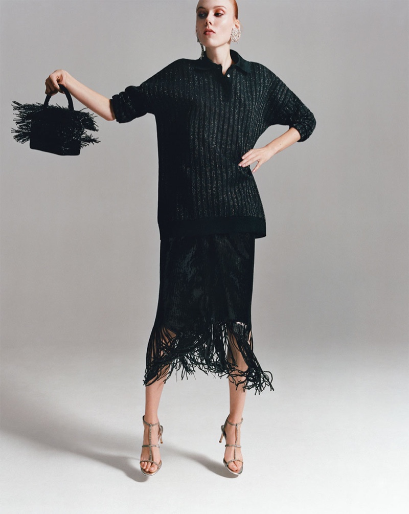 Zara spotlights fringed pieces for its Dress Time lookbook