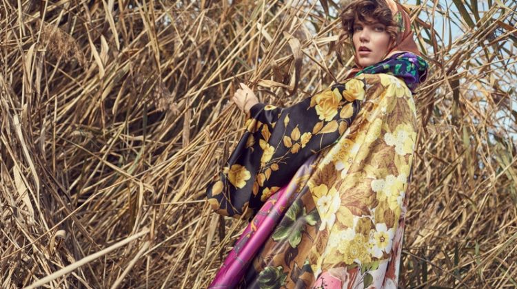 Agnes Nabuurs Poses in ‘Fields of Gold’ for ELLE Serbia
