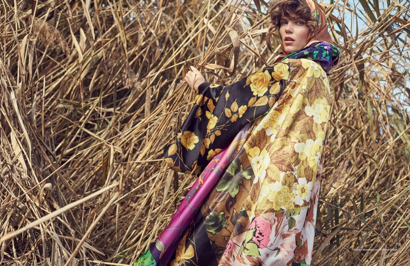 Agnes Nabuurs Poses in 'Fields of Gold' for ELLE Serbia