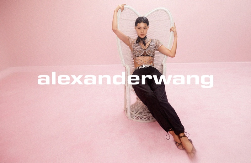 Model Sohyun Jung appears in Alexander Wang Collection 1 Drop 2 campaign