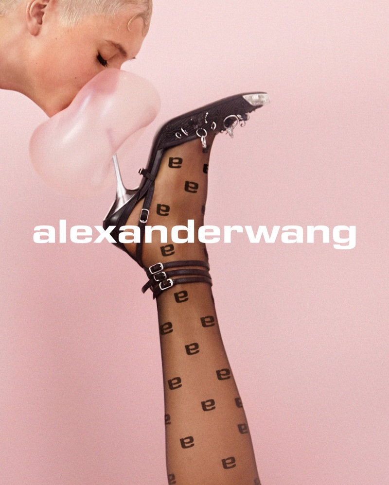Alexander Wang spotlights Selena embroidered pump in Collection 1 Drop 2 campaign