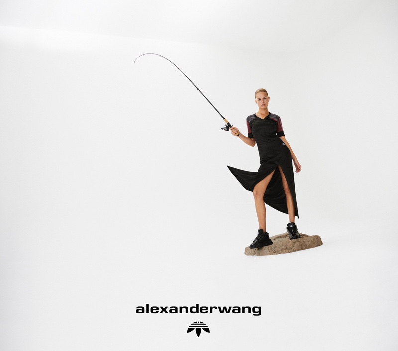 The German model appears in Alexander Wang's latest campaign for his adidas Originals collaboration