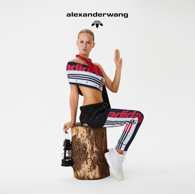直販本物  alexanderwang adidas ナイロンジャケット