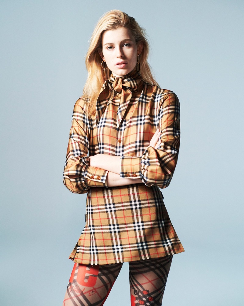 Claudia Lavender stars in Vivienne Westwood x Burberry campaign