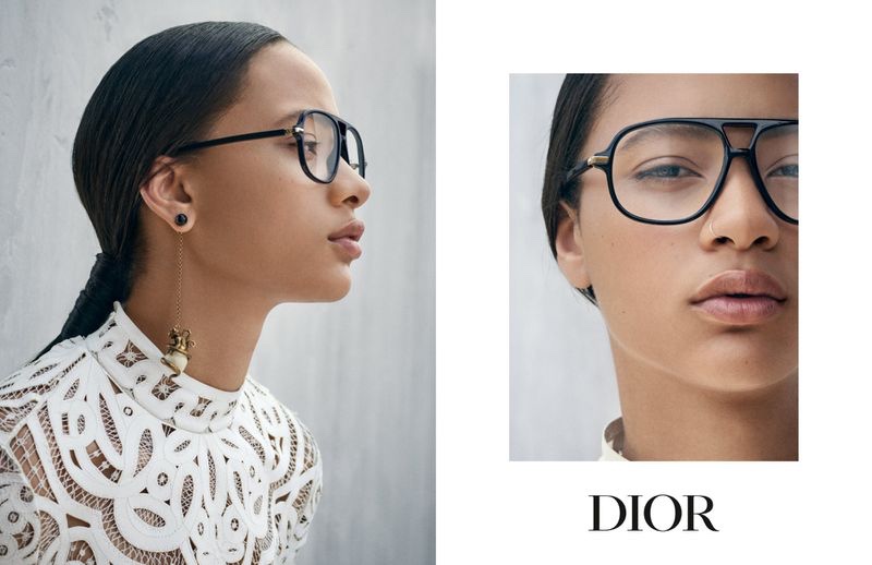 An image from the Dior Eyewear cruise 2019 advertising campaign