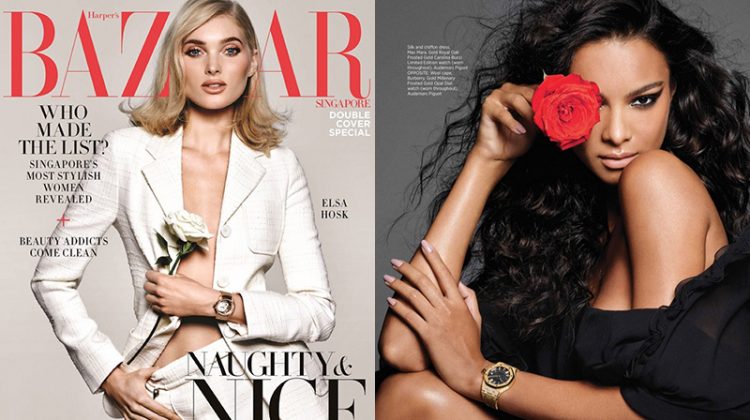 Elsa Hosk & Lais Ribeiro Team Up for Harper’s Bazaar Singapore