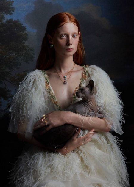 Gucci's Latest Fine Jewelry Campaign Is a Work of Art Gucci latest fine jewelry collection features glittering gems