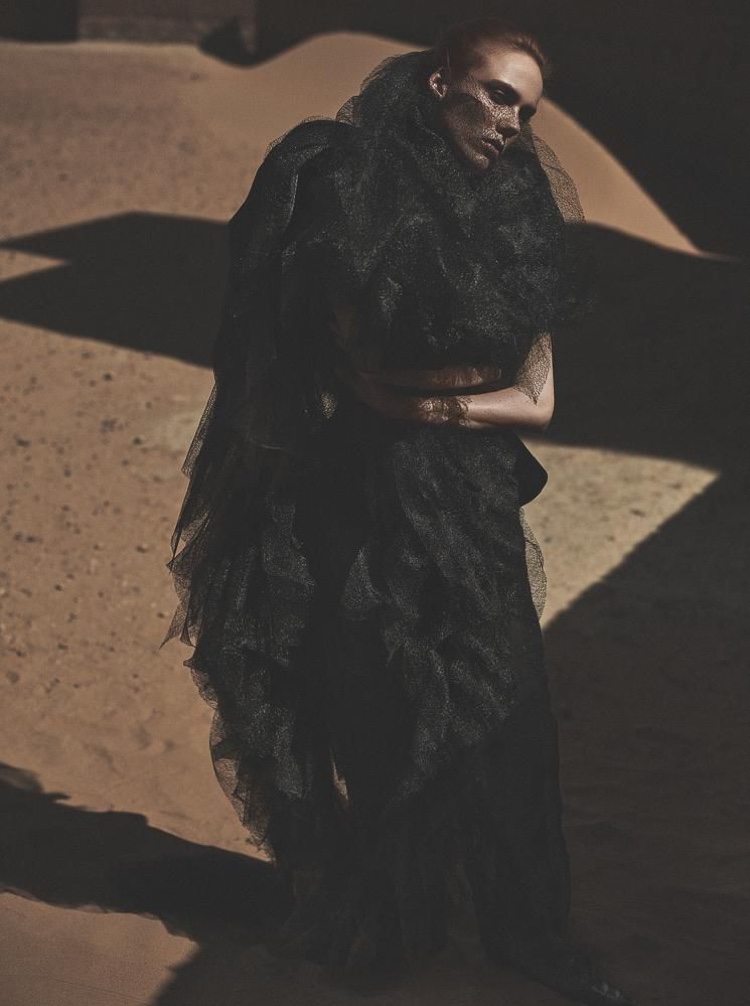 Kiki Willems Models Couture in Morocco for WSJ. Magazine