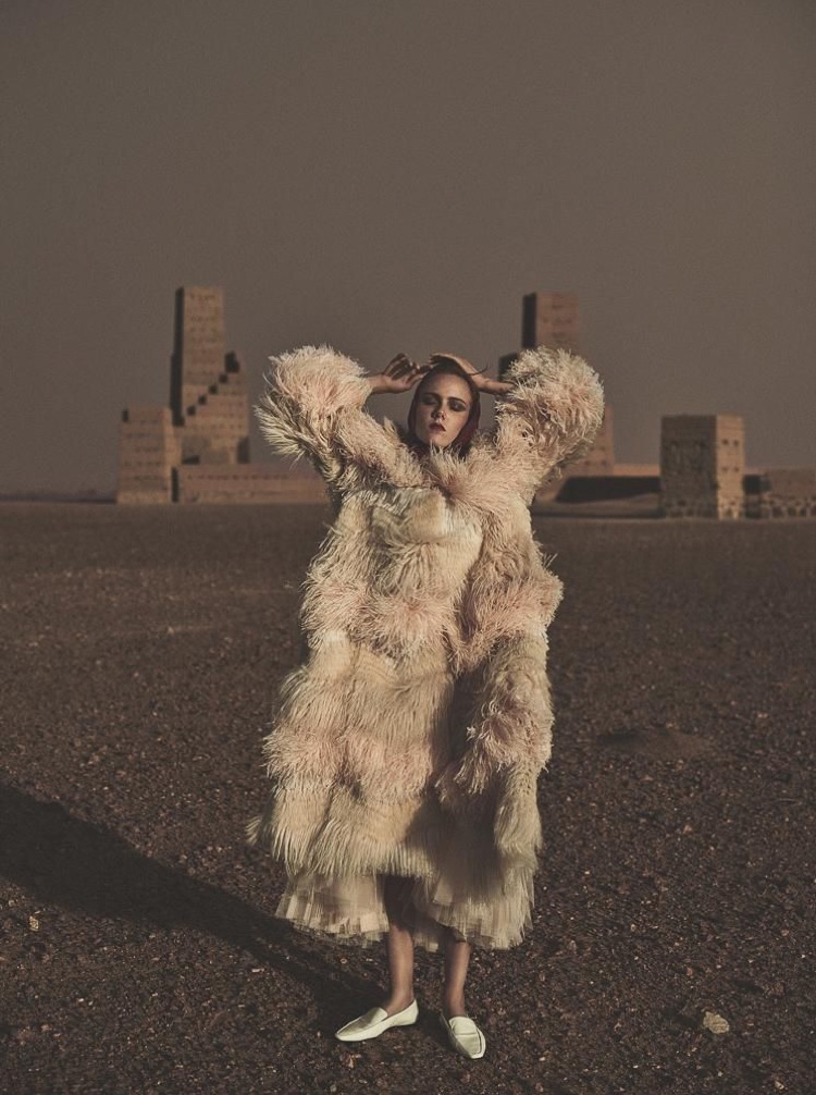 Kiki Willems Models Couture in Morocco for WSJ. Magazine