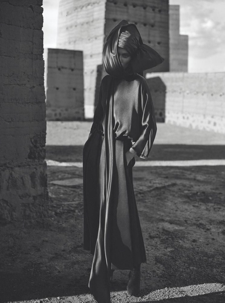 Kiki Willems Models Couture in Morocco for WSJ. Magazine