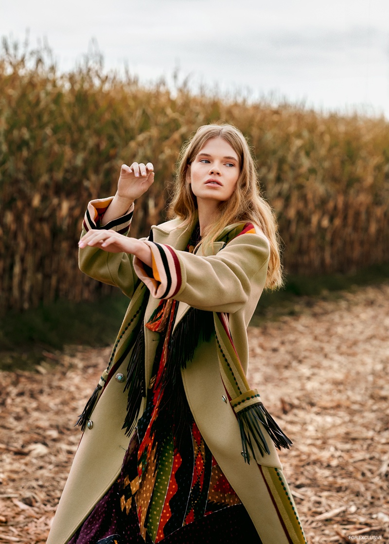 Coat and Dress Etro. Photo: Johannes Graf