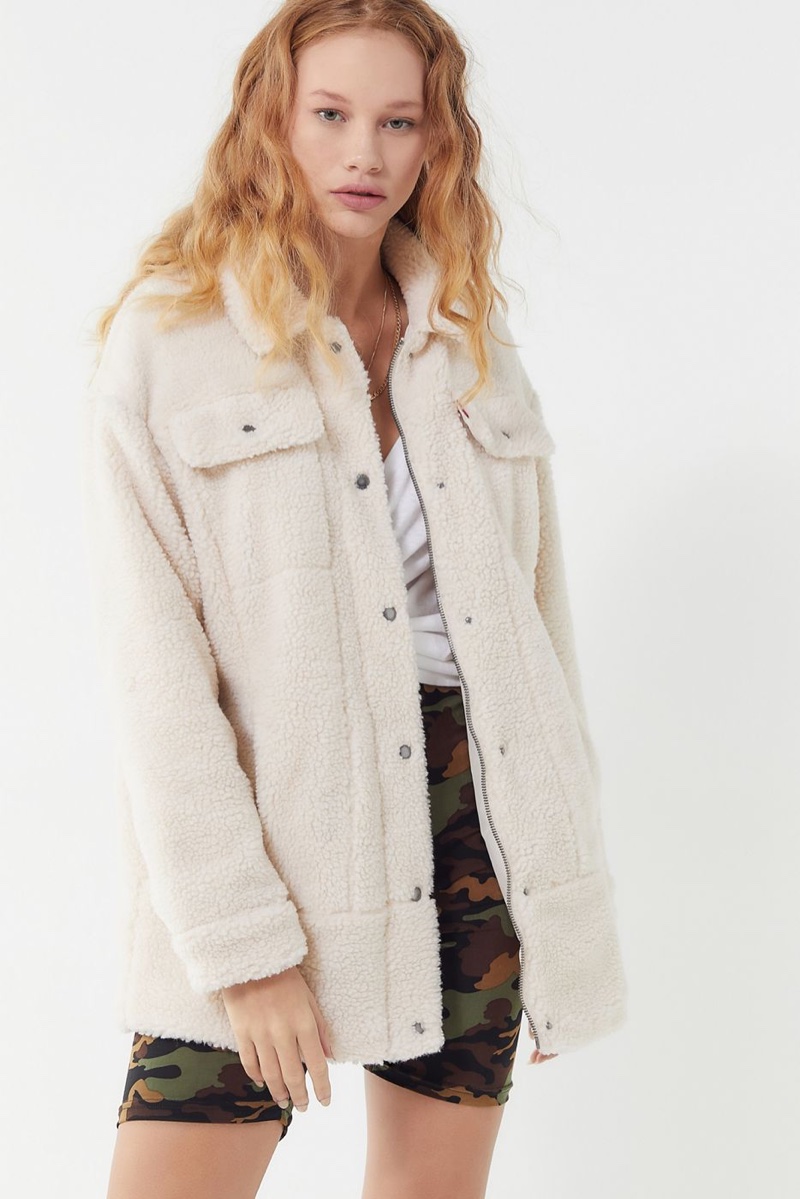 Levi's Longline Sherpa Trucker Jacket $148