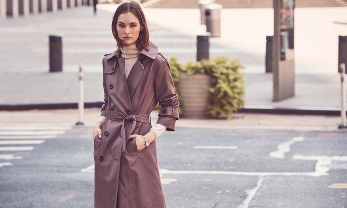 Laura Love Wears Sleek Outerwear in London Fog Fall ’18 Campaign