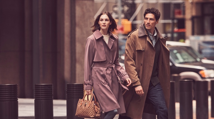 Laura Love and Ryan Kennedy front London Fog fall-winter 2018 campaign