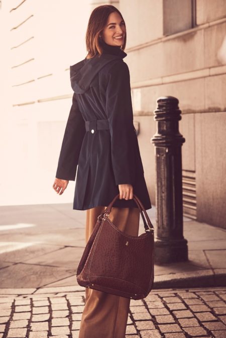 Laura Love Wears Sleek Outerwear in London Fog Fall '18 Campaign
