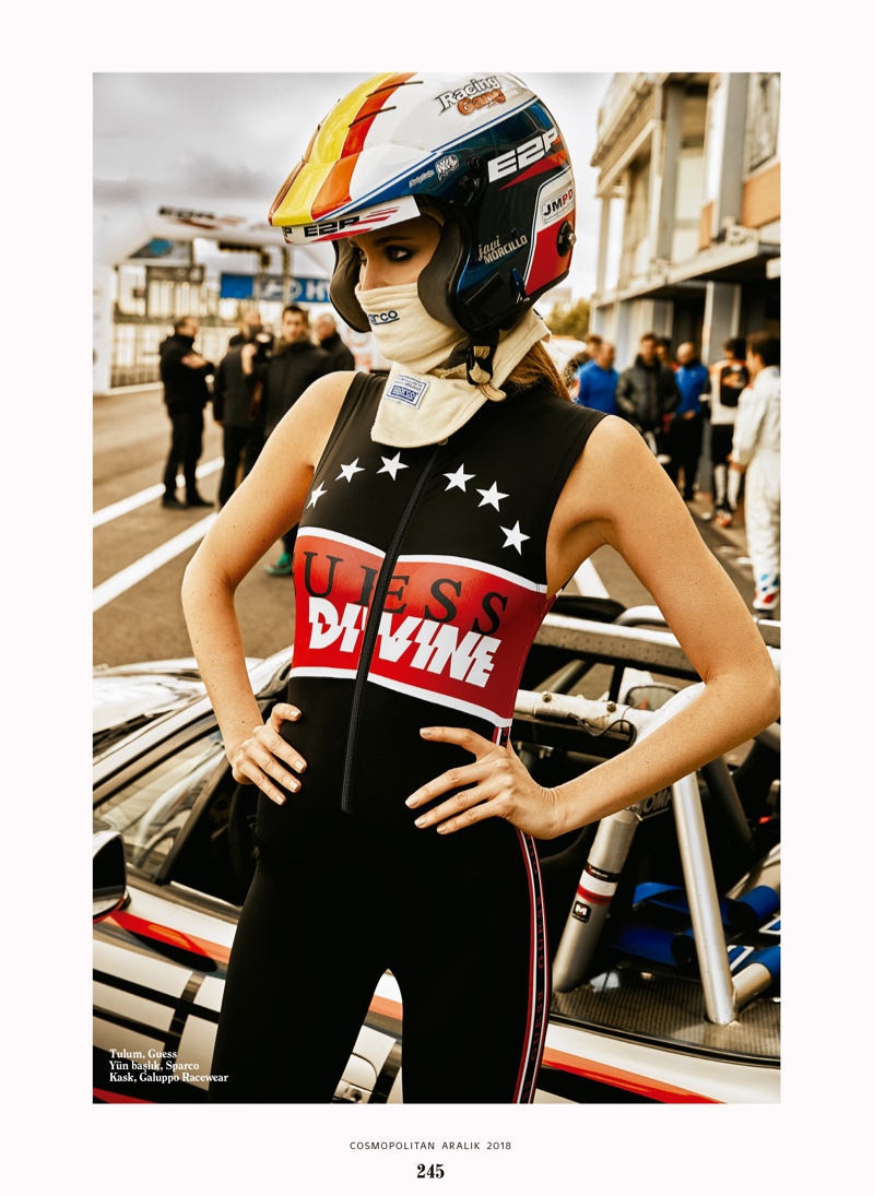 Lourdes Coteron Looks Ready to Race in Cosmopolitan Turkey