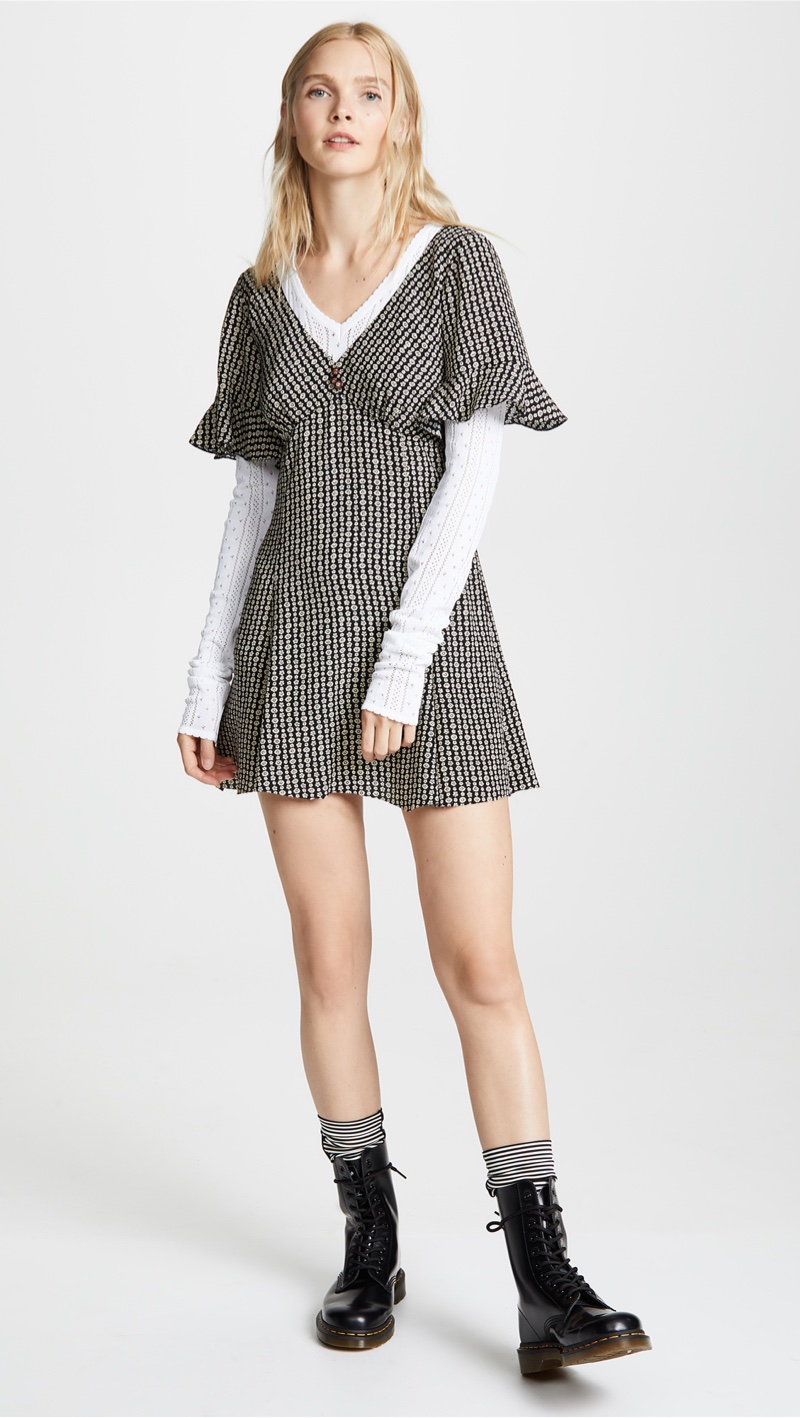 Marc Jacobs Redux Grunge Short Sleeve Mini Dress $450