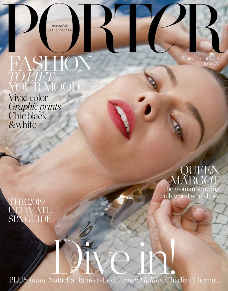 Margot Robbie on PORTER Magazine Winter Escape 2018 Cover