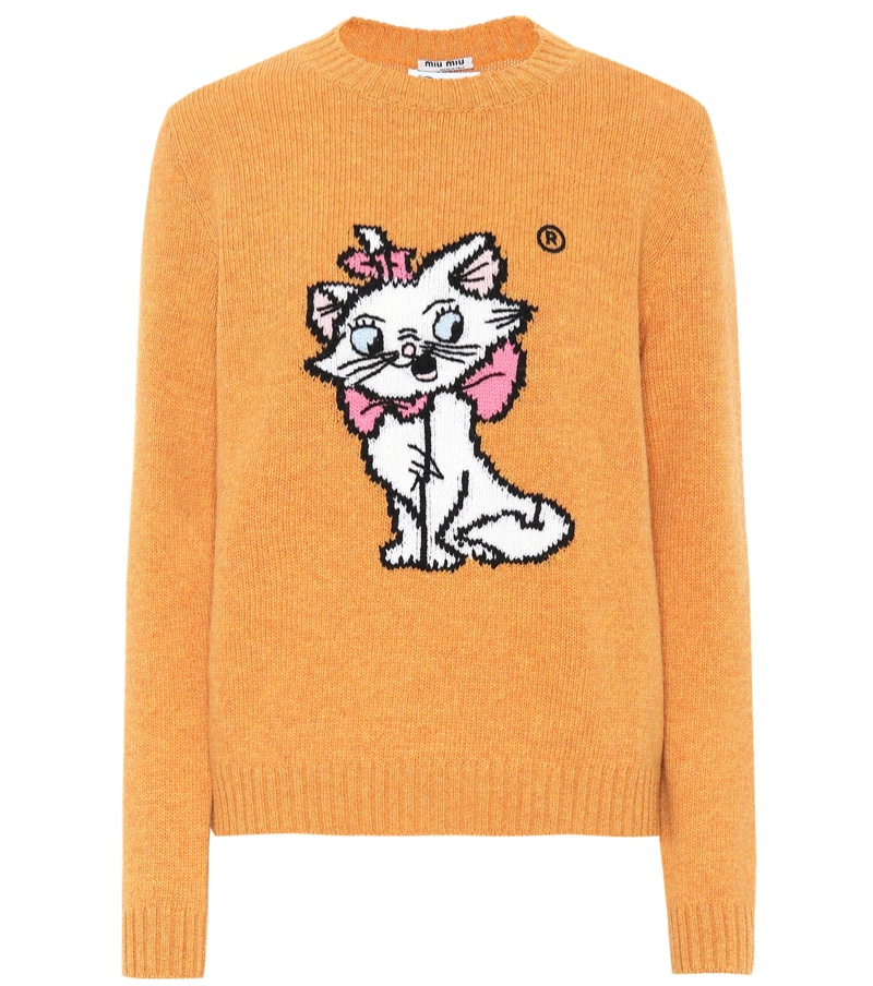 Miu Miu x Disney Marie Intarsia Wool Sweater $1,295