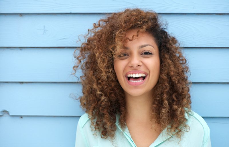 Model Smiling Naturally 