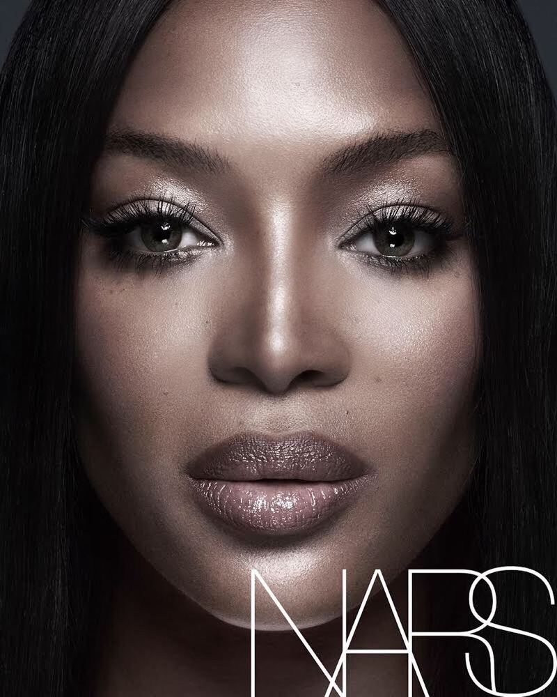 Naomi Campbell poses for NARS Cosmetics campaign