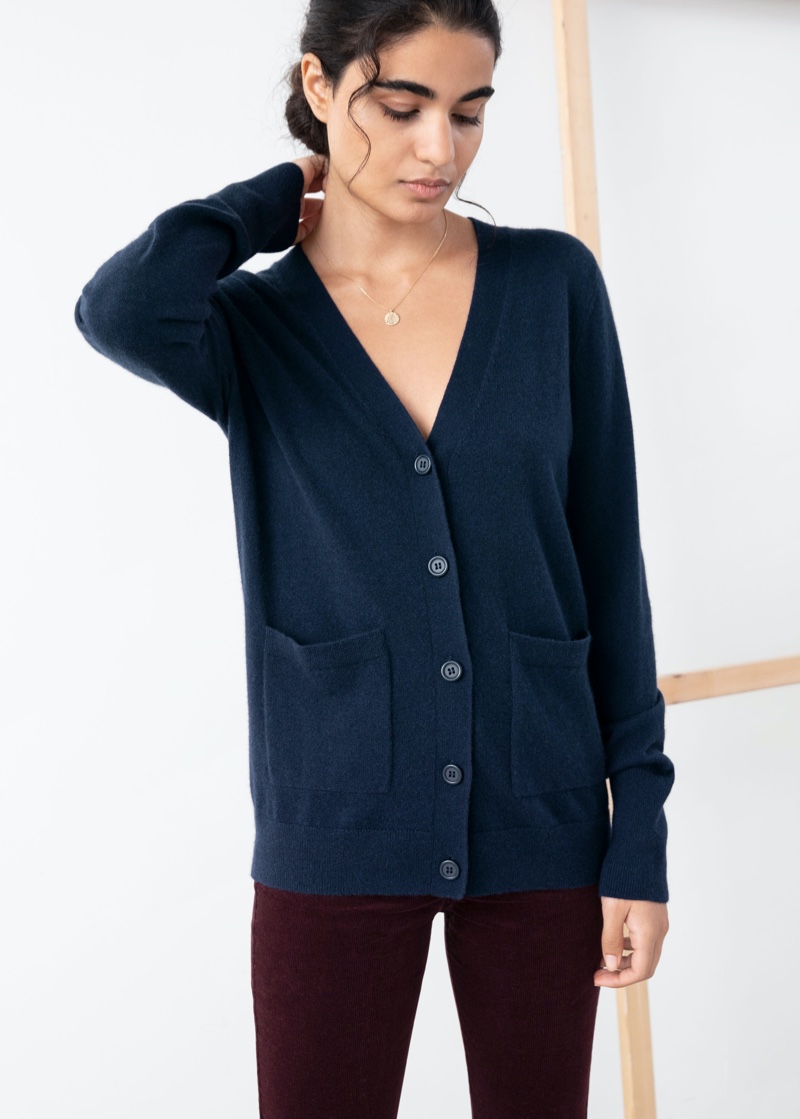 & Other Stories Duo Pocket Cashmere Cardigan $89 (previously $179)