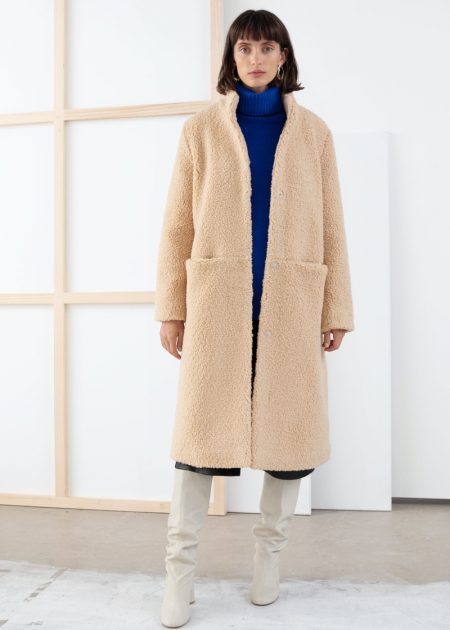 Grab Your Card Because & Other Stories' Winter Sale is Here! & Other Stories Faux Shearling Teddy Coat $89 (previously $179)
