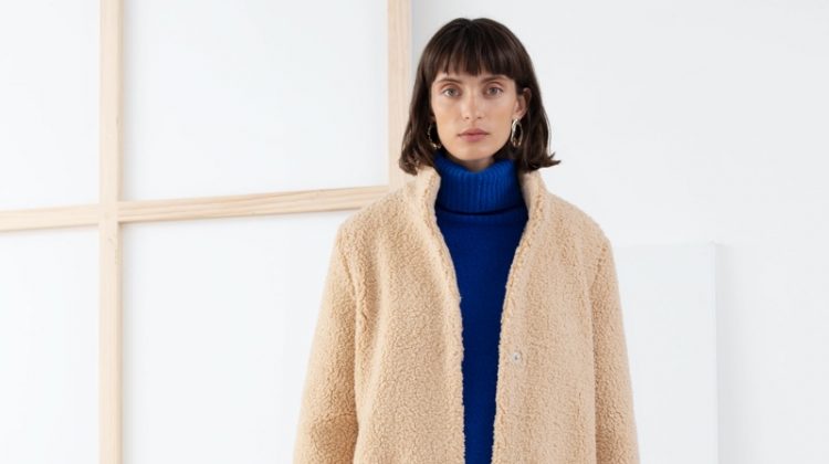 & Other Stories Faux Shearling Teddy Coat $89 (previously $179)