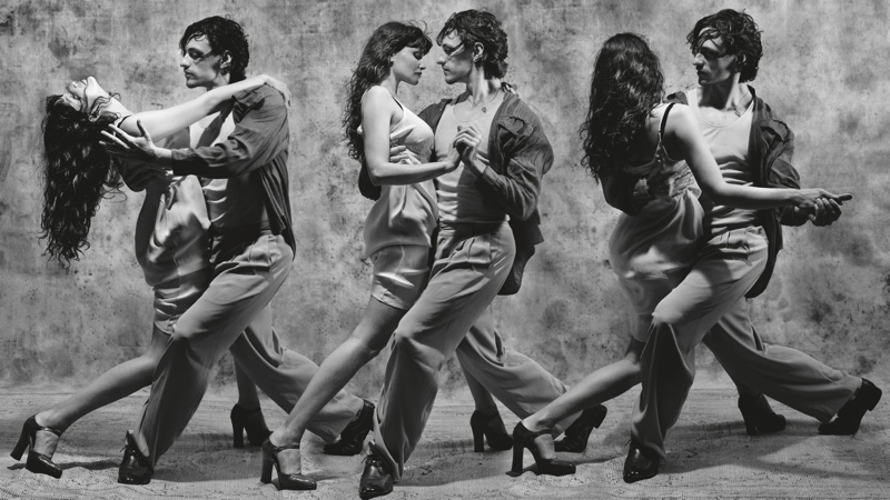 Model Laetitia Casta and dancer Sergei Polunin front Pirelli 2019 calendar. Photo: Albert Watson