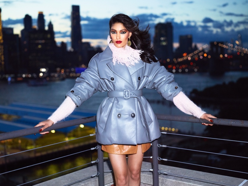 Pritika Swarup Wears Glam 80's Style for Harper's Bazaar Arabia
