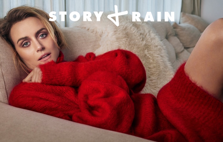 Taylor Schilling poses for Story + Rain photoshoot