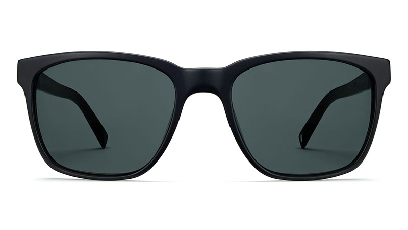 Warby Parker Barkley Wide Sunglasses Black Matte Eclipse $95