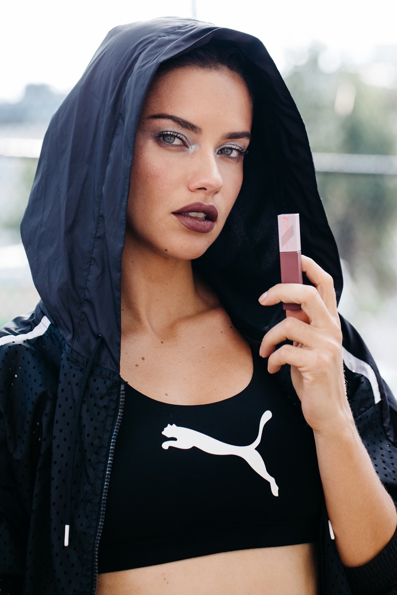 Adriana Lima fronts PUMA x Maybelline campaign