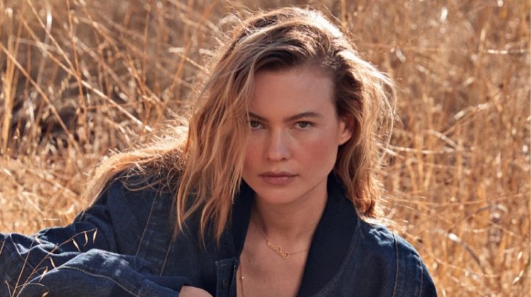 Behati Prinsloo Soaks Up the Sun in Denim for Marie Claire Italy