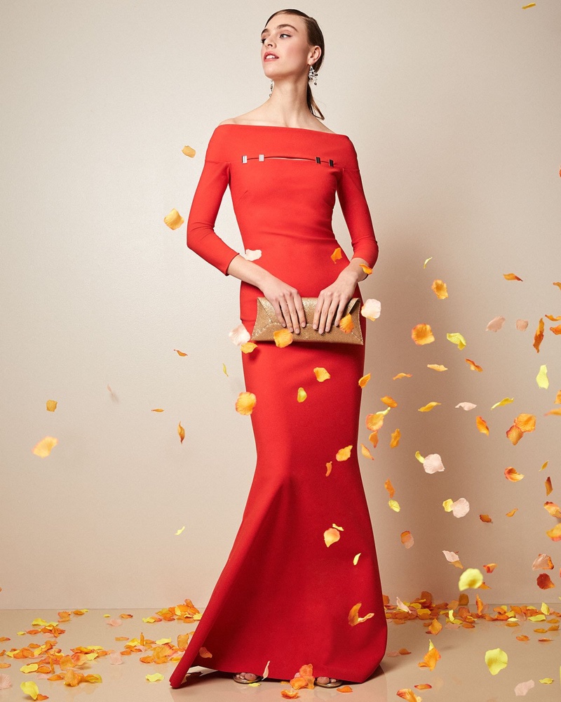 Chiara Boni La Petite Robe Sabira Off-the-Shoulder Trumpet Gown $995