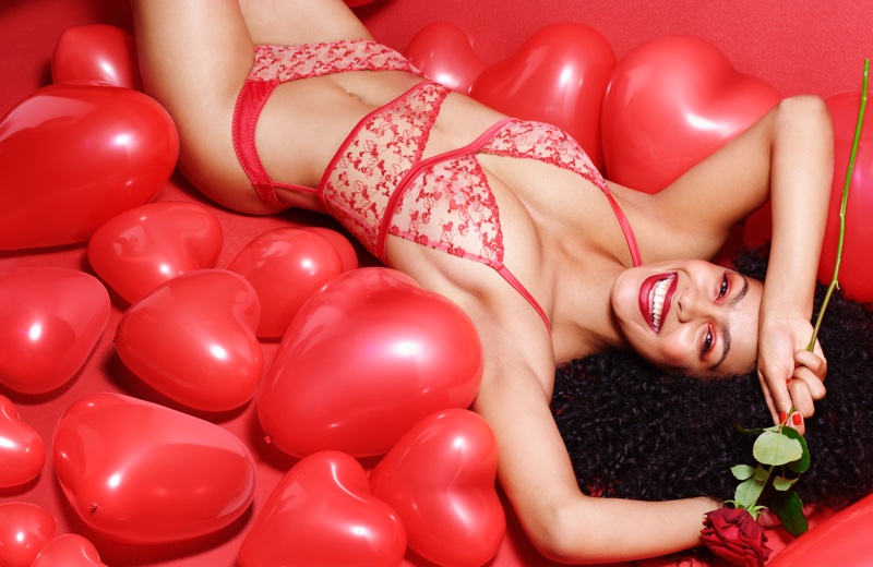 Mariane looks red-hot in Playboy by Coco de Mer campaign. Photo: Rankin