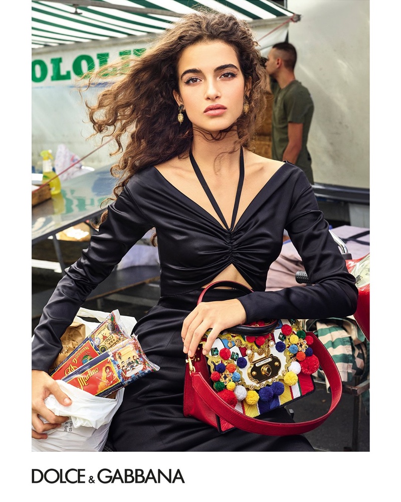Chiara Scelsi stars in Dolce & Gabbana Accessories spring-summer 2019 campaign