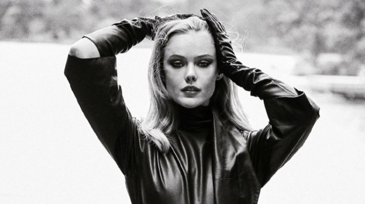 Frida Gustavsson Poses in Black & White for L’Officiel Netherlands