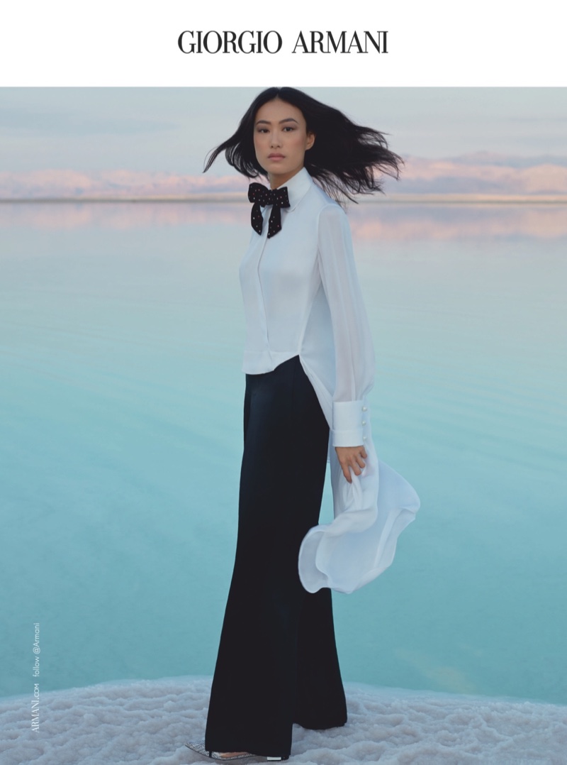 Chinese model Shu Pei appears in Giorgio Armani spring-summer 2019 campaign