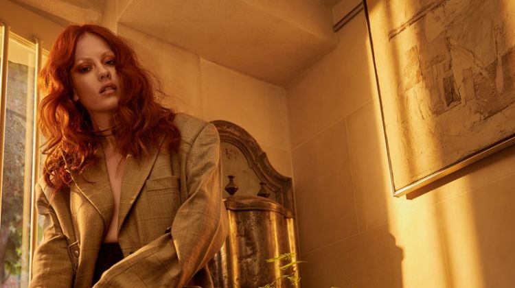 Grace Cairns Models Eclectic Ensembles in L’Officiel Lithuania