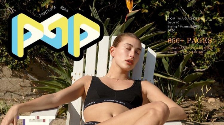 Hailey Baldwin Strips Down for POP Magazine Cover (Photos) Hailey Baldwin on POP Magazine Spring/Summer 2019 Cover