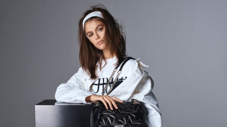The daughter of Cindy Crawford appears in Jimmy Choo spring-summer 2019 campaign