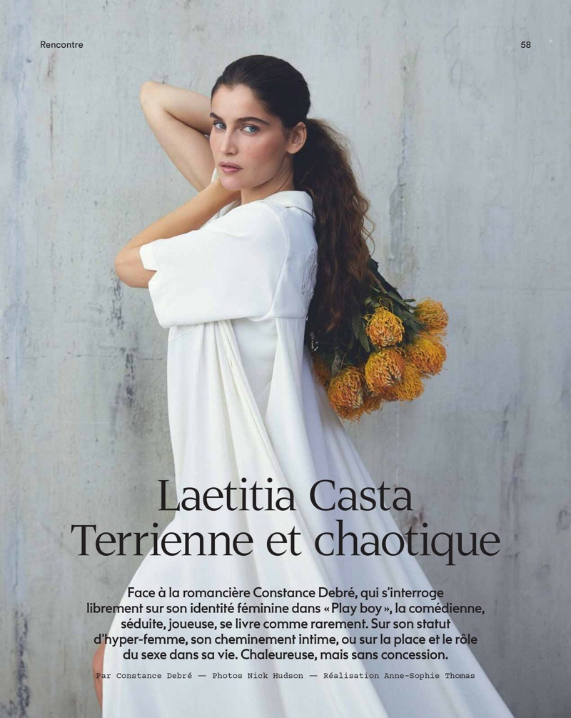 Laetitia Casta Poses in Dreamy Dresses for Marie Claire France