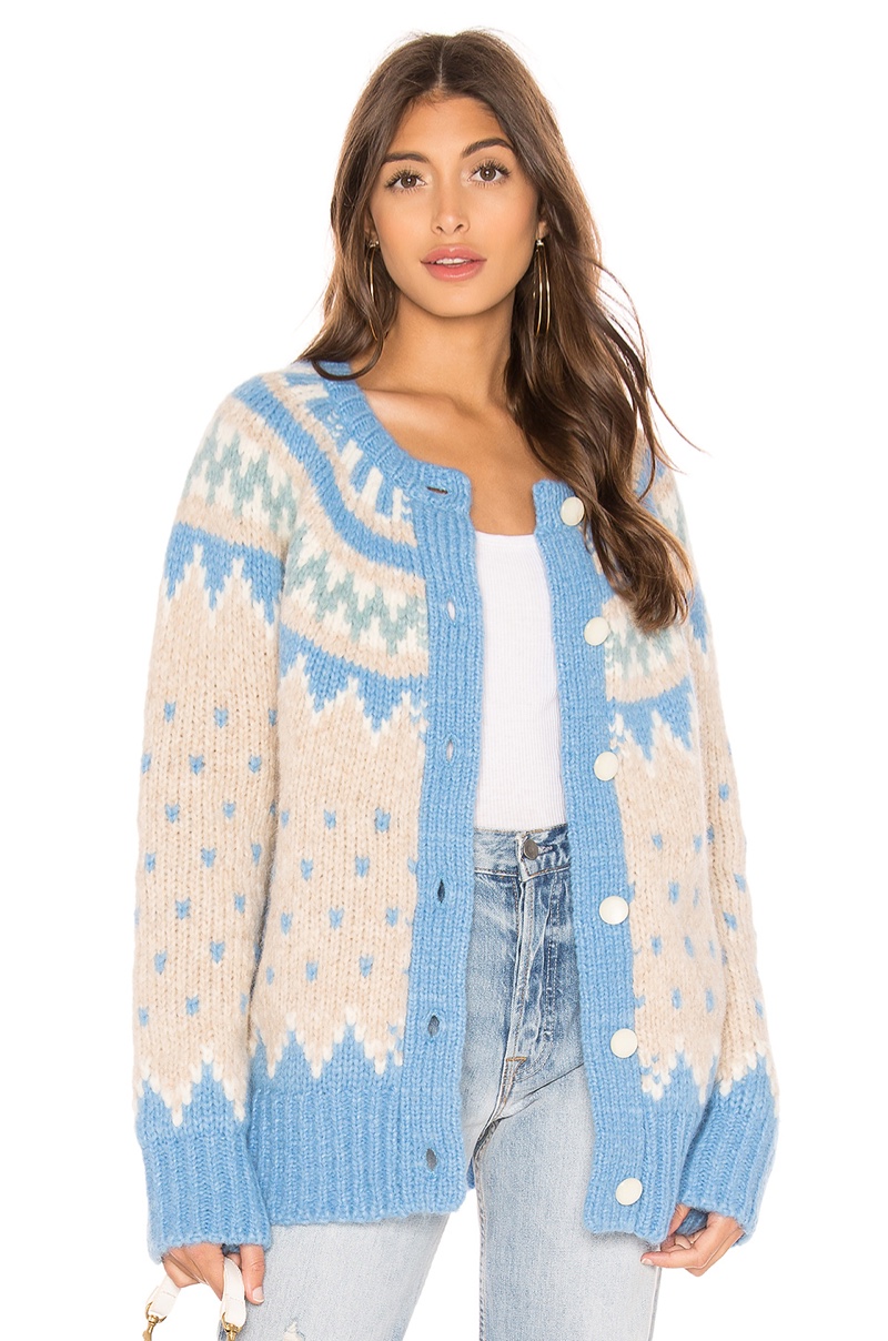 LoveShackFancy Fair Isle Cardigan $425