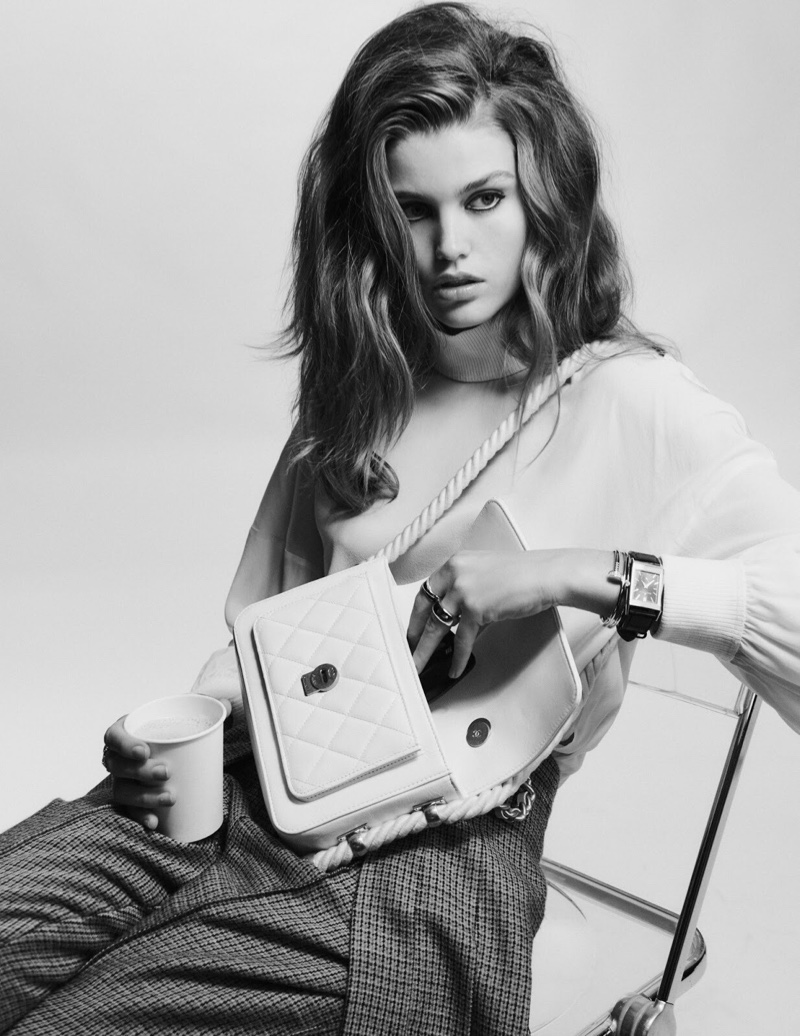 Luna Bijl Poses in Glam Fashions for Vogue Mexico