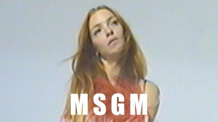 Mariacarla Boscono is Captured on Film for MSGM Spring 2019 Campaign