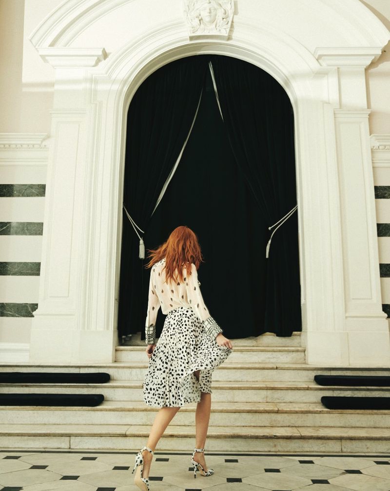Mariacarla Boscono Charms in Burberry for Vogue Korea