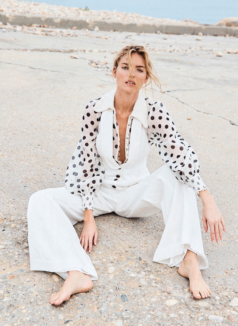 Martha Hunt Models Beach Fashion for Issue Magazine