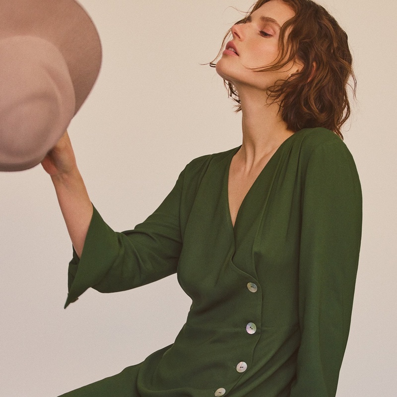 Giedre Dukauskaite fronts Massimo Dutti La Force D’un Look editorial